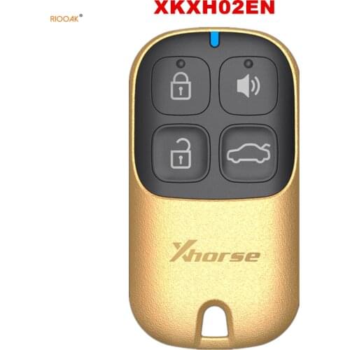 RIOOAK 10PCS/LOT XHORSE XKXH02EN Universal Remote Key 4 Buttons for VVDI Key Tool Golden Style English Version