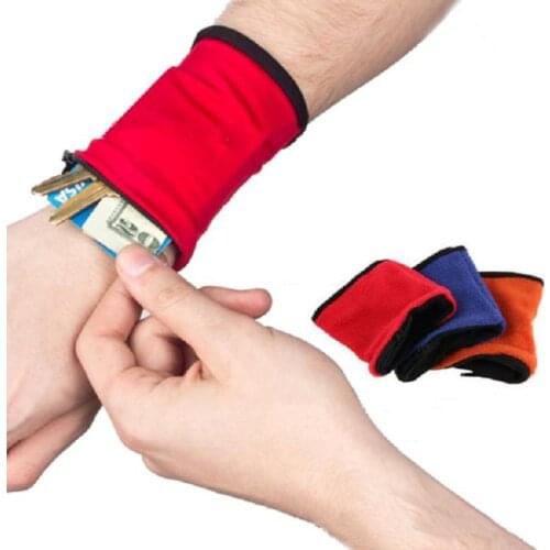 1PCS Wrist Wallet Pouch Fleece Zipper Travel Gym Cycling Sport Wallet Hiking Accessiories High Quality Outdoor Camping Tool