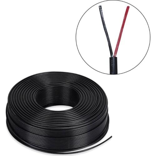 2 Pin Sheathed 18AWG/20AWG/22AWG DC Power Cord Electric White Red Extension Wire LED Power Cable Multipurpose Home Parts