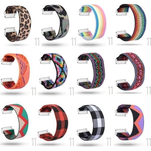 20mm Suitable for Samsung Galaxy Watch active smart Watch strap nylon elastic jacquard strap