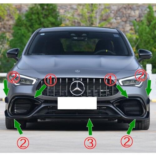 2021 Suitable For Benz Mercedes Cla45 Amg C118 2020 + Bar Front Tuyere Force Kit Air Knife Refitting