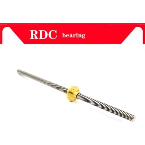 304 stainless steel T12 length 100 200 300 400 500 600 700 800 1000mm lead 2 3 4 8 10 12 14 trapezoidal spindle screw and nut