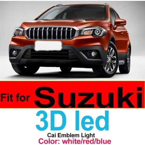 3D Led Light Emblem Covers Auto Accessory Rear Trunk Badge Logo Lamp Shine Light for SWIFT Alto Jimny Wagon Car Accessories