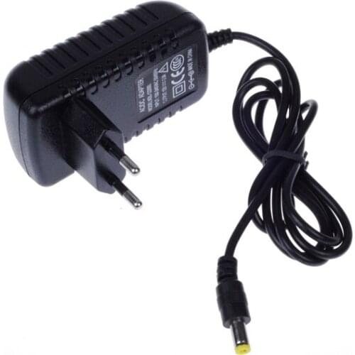 5pcs/batch AC 100-240V to DC 12V 2A EU power adapter power charger for surveillance camera and LED light bar EU plug