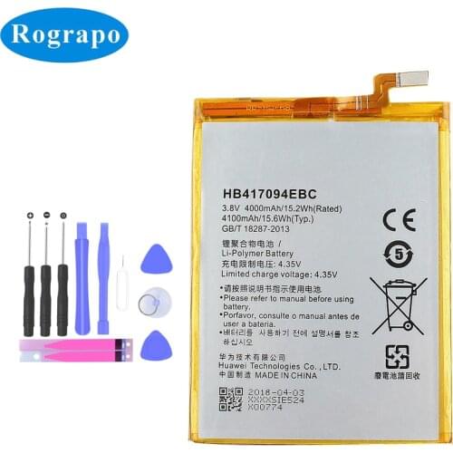 Original 4000mAh HB417094EBC Battery For Huawei Ascend Mate 7 Mate7 MT7 TL00 TL10 UL00 CL00 Mobile Phone Batteries