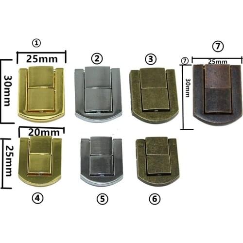 Antique Zinc Alloy Box Buckle,European Clasp Buckle Square Vintage Wooden Box Locked Buckles,25*30mm,20*25mm,10Sets