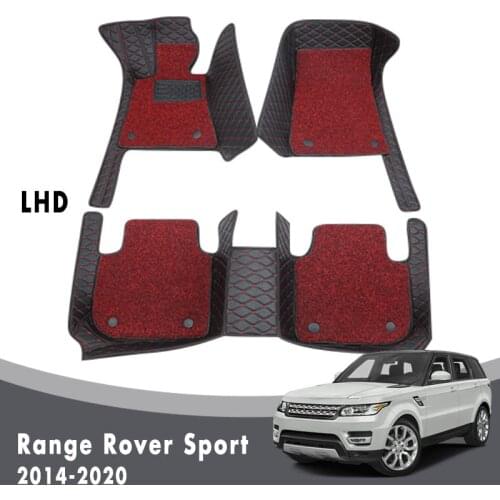 Car Floor Mats Carpets For Range Rover Sport 5 Seats 2020 2019 2018 2017 2016 2015 2014 Double Layer Wire Loop For Land Rover