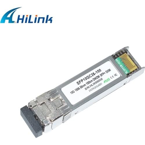 Free Shipping 10G DWDM SFP+ 100KM CH17~61 1556.55nm Fiber Optic Module