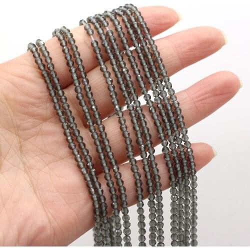 Natural Stone Bead Small Faceted Round Beads for Fashion Jewelry Making DIY Necklace Bracelet Gift Accessories 3mm