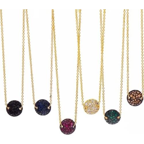 Fashion and hot selling simple ball pendant all kinds of womens chain of collarbone glittering temperament elegant necklace