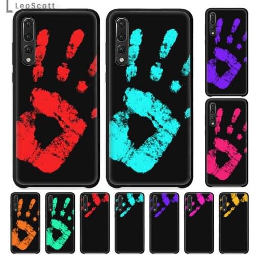 Thermal Heat Induction Palm pattern Phone Case For Huawei honor Mate P 9 10 20 30 40 Pro 10i 7 8 a x Lite nova 5t Shell Funda