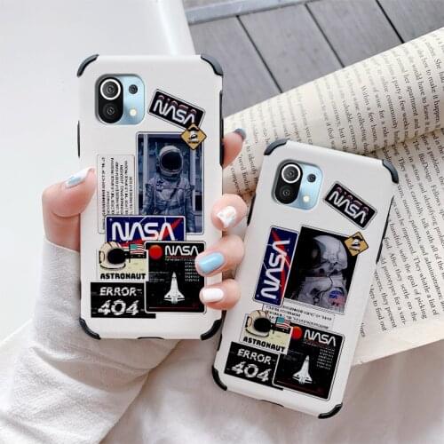 Cool Astronaut Pattern Phone Case For Xiaomi Mi 11 10T 10 9 lite Pro 9T Note 10 Redmi Note 9 9T 8 8Pro 7 7Pro K30 K20 Cover