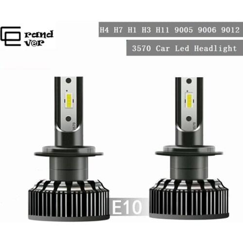 E10 H7 H1 Led Headlight Canbus Bulbs H4 LED Car Lights H3 H11 9005 HB3 9006 HB4 9012 6000K 72W 12V 7200LM Auto Headlamps