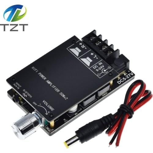 HIFI Wireless Bluetooth 5.0 TPA3116 Digital Power Audio Amplifier board TPA3116D2 50WX2 Stereo AMP Amplificador Home Theater