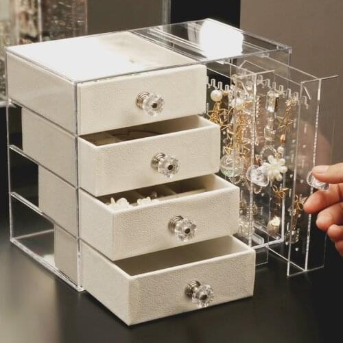Creative Earring Jewelry Storage Box Home Desktop Earrings Jewelry Necklace Storage Rack Multilayer Jewelry Box Jewelry Rack