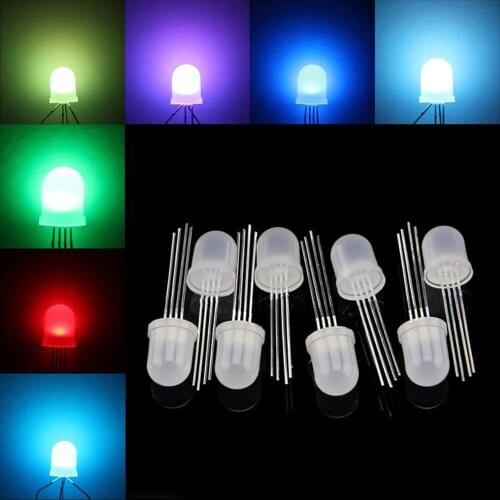 50~1000Pcs PL9823 APA106 WS2811F5 5mm F8 8mm LEDs Round RGB Full color Addressable LED Chips programmable RGB Lamp Pixels