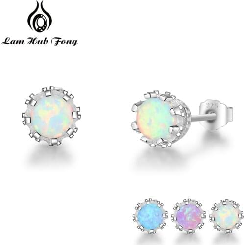 Женские серебрянные серьги Lam Hub Fong China At AliExpress
