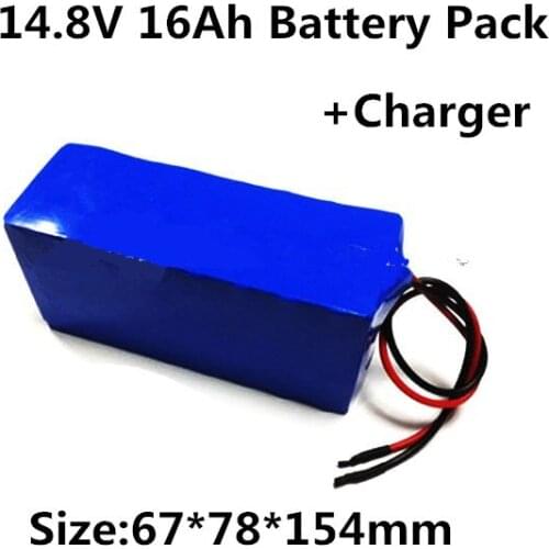 18650 14.8v 16Ah lithium battery pack rechargeable for external camera flash drone model boat CCTV Wireless Machine+2A charger