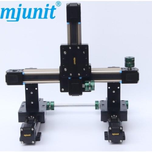 Mjunit XYZ axis guide rail module synchronous belt slide customized length with xy gantry structure manipulator for gluing