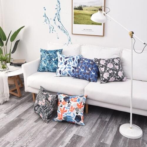 Free Shipping 12 Styles Custom 30*45 35*50 40*60cm Polyester Twisted Waterproof Printing Cushion Cover HT-PTWPC-A