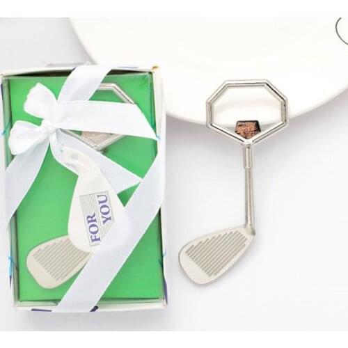 New Creative Alloy Golf Club Bottle Opener Beer Opener Wedding Gifts Party Favors Free Shipping SN1444