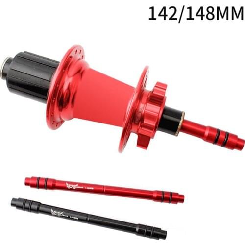 Bike Barrel Axle Hub Conversion Axle 12 Turns 9mm Open Gear 142/148mm For Mountain Road Bike