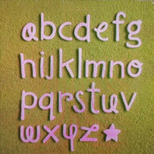 Graffiti Small 26 letters Metal Cutting Dies for DIY Scrapbooking Album Paper Cards Decorative Crafts Embossing Die Cuts