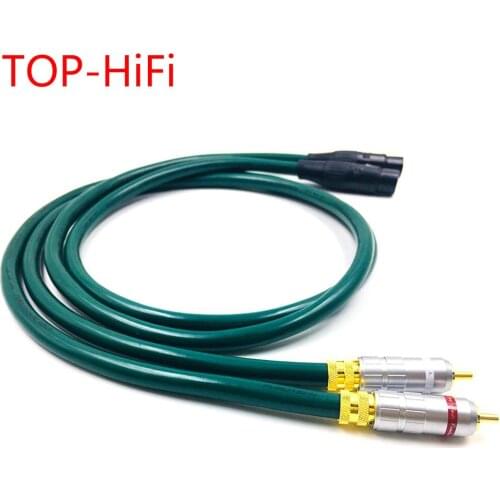 TOP-HiFi Pair Type-016 RCA to XLR Female Balacned Interconnect Cable 3pin XLR to RCA Audio Cable with FURUTECH FA-220