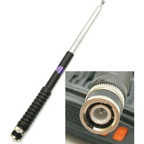 VHF Telescopic Antenna BNC for ICOM V8 V80 IC-U82 for Motorola for Kenwood Walkie Talkie Hf Transceiver
