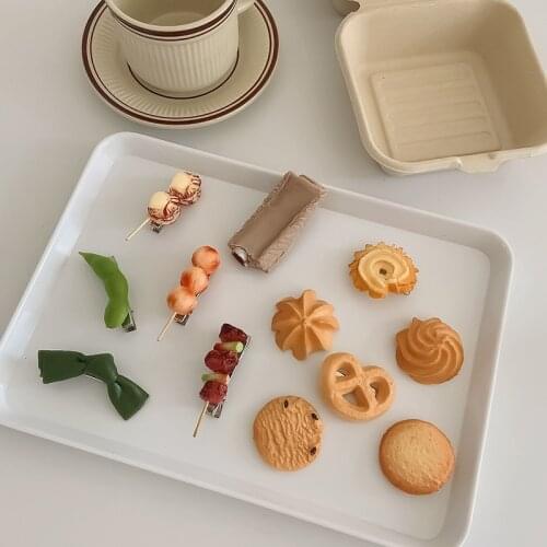 New Woman Girls Cute Ribs Simulation Food Hairpins Personality Creative Hair Decorate Clips Barrettes Fashion Hair Accessories