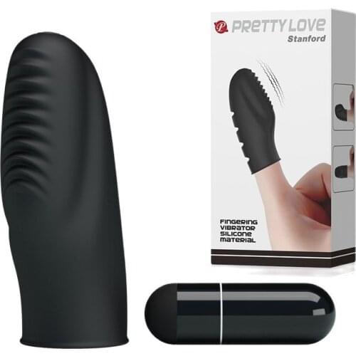 Wholesale Sex Toys Silicone Finger Vibrator Massager G-spot Stimulation Clit Vibration for Women Lesbian Masturbator