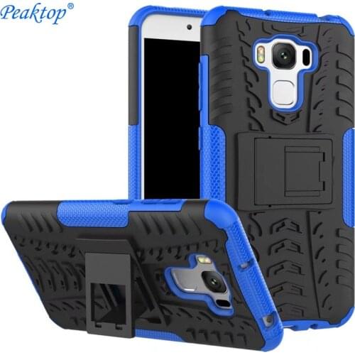 For Asus Zenfone 3 Max ZC553KL Case TPU & PC Dual Armor with Stand Hard Silicone Cover For Asus Zenfone 3 Max ZC553KL 5.5inch