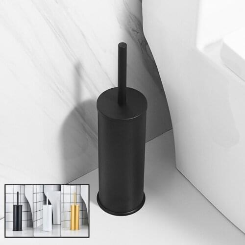 Black Bathroom Toilet Brush Holder 304 Stainless Steel Toilet Brush Wall Mounted Toilet Brush Rack Bathroom Hardware