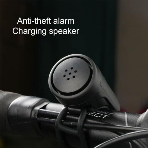 Electronic Bike Horn Rechargeable Anti-Theft Bicycle Alarm Bell Easy Install Cycling Bicycle Repair Parts Modification
