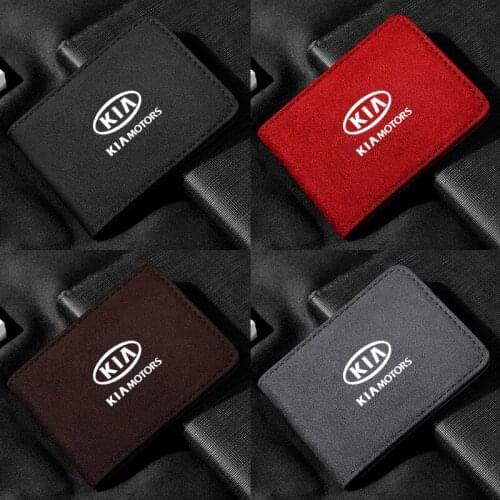 Fashion Fur Drivers License Set Motor Vehicle ID Card Holder Pack For Kia Multi-function Mens And Womens Travel Wallet