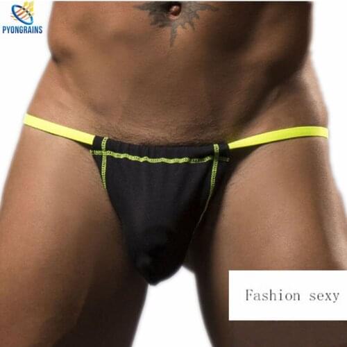 2016 New Top-Rated Mens Sexy Gay Underwear Cotton Sexy Men Underwear Men Thong Gay Jockstrap Gay Underwear Mens Thongs G Strings
