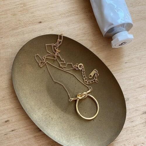 French Ornament 100% Authentic 925 Sterling silver Open Hollow &Knot love Pendant Necklace Jewelry TLX2245