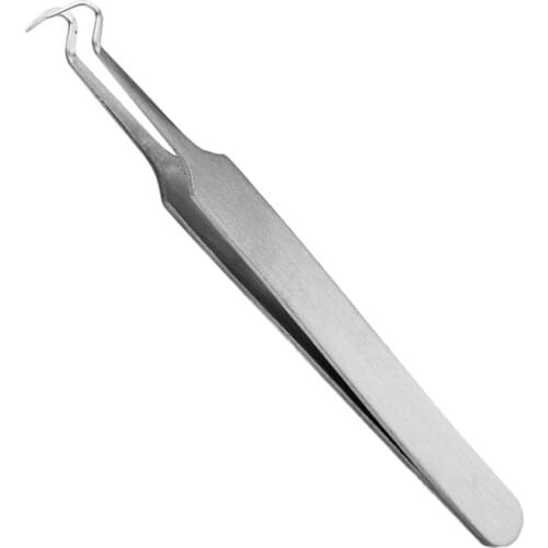 Acne Tweezers Black Head Pimples Removal Pointed Bend Gib Head Face Care Tools Blackhead Comedone Acne Extractor