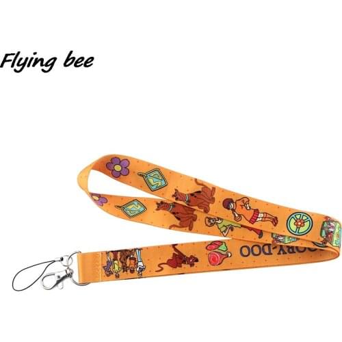 Flyingbee Sci-Fi Movie Animation Funny Dog Creative Badge ID Lanyards Phone Rope Key Lanyard Neck Straps Accessories X1205