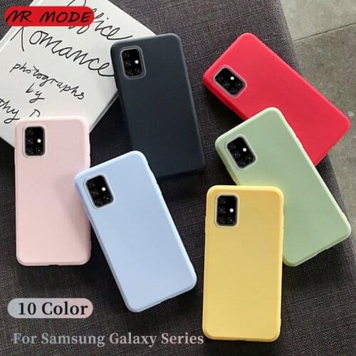 Candy Color Soft TPU Silicone Cover Case For Samsung Galaxy S20 Ultra S10 Plus Note 10 Lite 20 Plus A01 A11 A21 A51 A71 A91 Capa