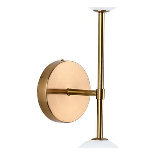 Nordic Dumbbell Glass Ball Shade Wall Lamps Modern Luxury Bedroom Bedside Living Room Wall Sconce Lights Corridor LED Fixtures