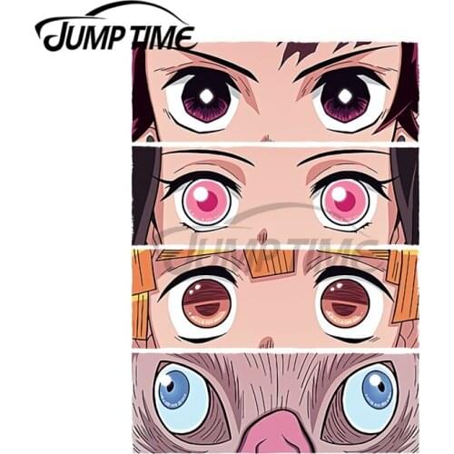 JumpTime 13 x 10.2 cm For Demon Eyes Shirt Car Stickers Windows Waterproof Decal Motorcycle Helmet Fine Laptop Bumper Decoration