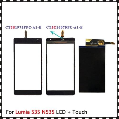 New 5.0'' For Nokia Microsoft Lumia 535 N535 CT2S1973 CT2C1607 2S or 2C Lcd Display With Touch Screen Digitizer Sensor