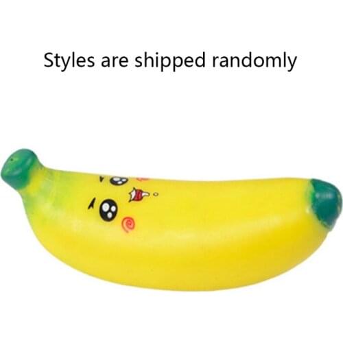1PC Home Decoration Toys Realistic Banana Fidget Squeezing Mini Squeeze Toys H055