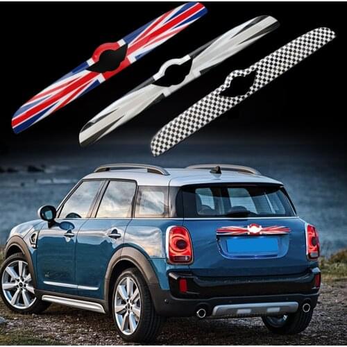 1pcs Union Jack ABS Rear Tail Trunk Lid Molding Trim Decoration Cover Trim For BMW Mini Cooper F60 Countryman Car Styling