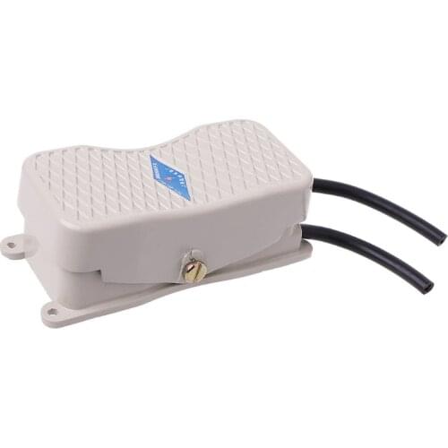 2020 New AC250V Foot Switch Pedal Power Controller Reversing Switch with Double Head Line