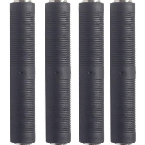 4PCS Female To Female (1/4 Inch) 6.35mm Jack Connector Mic Coupler Audio Adapter Mono F/F Coupler Gender Changer Joiner Part