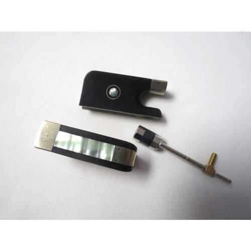 5 pcs ebony cello bow frogs with copper mounted