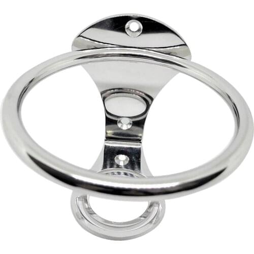 90mm 3.54'' Boat Ring Cup Holder 304 Stainless Steel Ringlike Drink Holder for Car, Truck, RV, Van, Boat and Much More