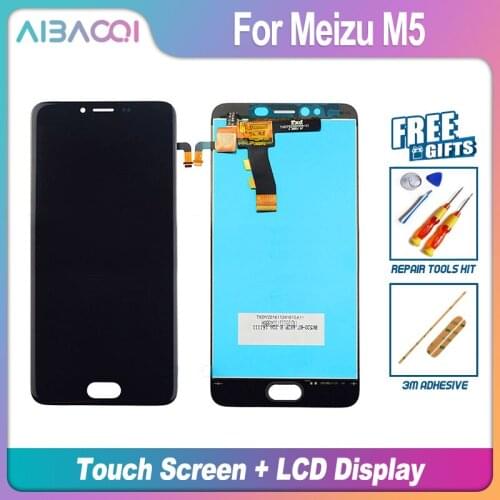 AiBaoQi Brand New Touch Screen LCD Display+Frame+Power Cable Assembly Replacement For Meizu M5